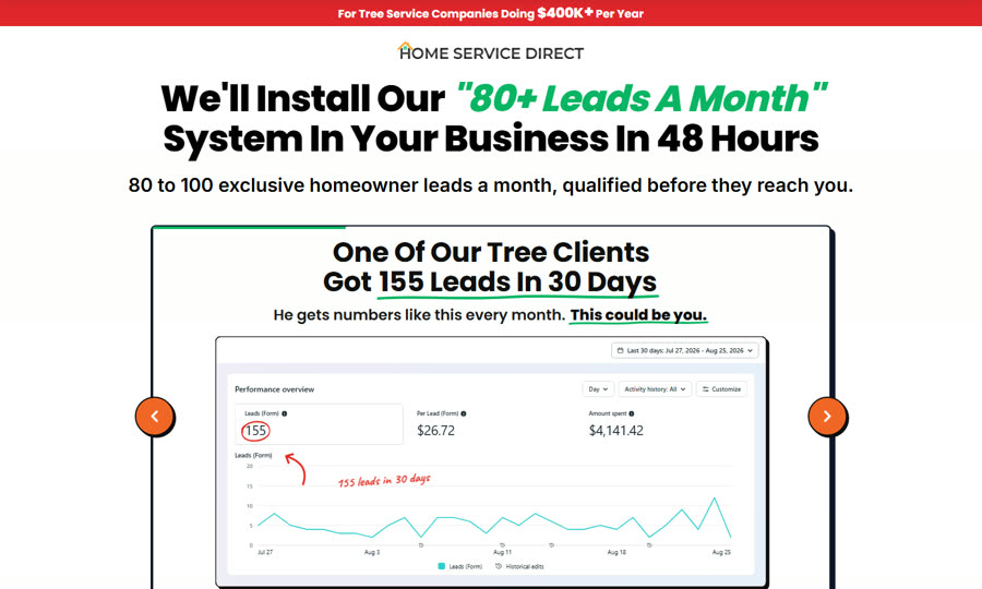 Main Meta landing page
